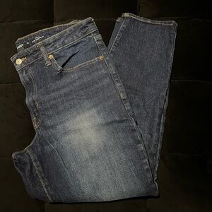 Old Navy Dark Blue Straight Leg Jeans